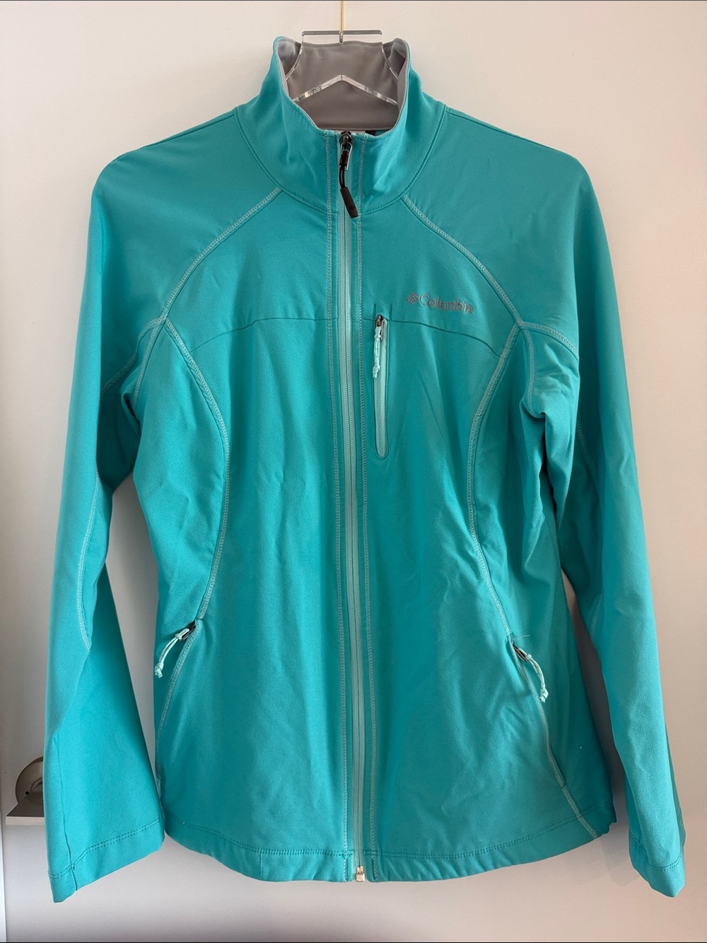 Columbia Women's Turquoise Full-Zip Softshell Jacket